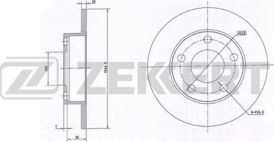 Zekkert BS-6131 - Тормозной диск autospares.lv