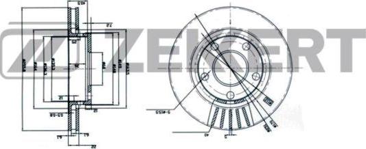 Zekkert BS-6202 - Тормозной диск autospares.lv