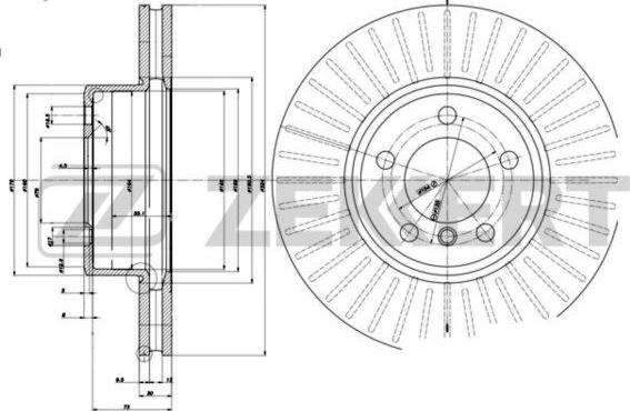 Zekkert BS-6212 - Тормозной диск autospares.lv