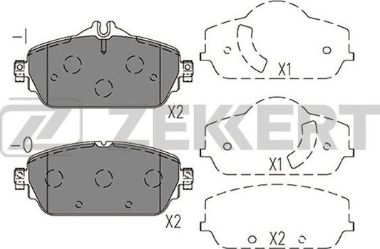 Zekkert BS-1411 - Тормозные колодки, дисковые, комплект autospares.lv