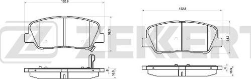 Zekkert BS-1046 - Тормозные колодки, дисковые, комплект autospares.lv