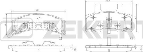 Zekkert BS-1073 - Тормозные колодки, дисковые, комплект autospares.lv