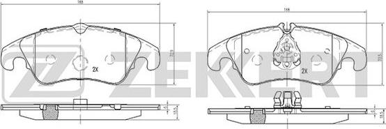 Zekkert BS-1878 - Тормозные колодки, дисковые, комплект autospares.lv