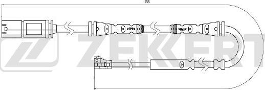 Zekkert BS-8099 - Сигнализатор, износ тормозных колодок autospares.lv