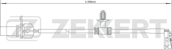 Zekkert BS-8096 - Сигнализатор, износ тормозных колодок autospares.lv