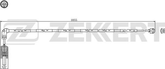 Zekkert BS-8049 - Сигнализатор, износ тормозных колодок autospares.lv