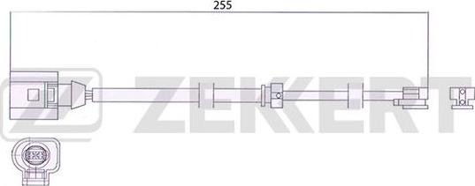 Zekkert BS-8044 - Сигнализатор, износ тормозных колодок autospares.lv