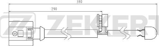 Zekkert BS-8085 - Сигнализатор, износ тормозных колодок autospares.lv