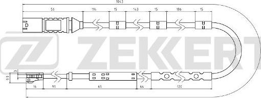 Zekkert BS-8083 - Сигнализатор, износ тормозных колодок autospares.lv