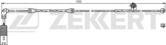 Zekkert BS-8025 - Сигнализатор, износ тормозных колодок autospares.lv