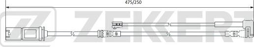 Zekkert BS-8077 - Сигнализатор, износ тормозных колодок autospares.lv