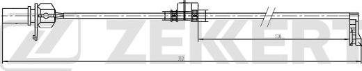 Zekkert BS-8107 - Сигнализатор, износ тормозных колодок autospares.lv