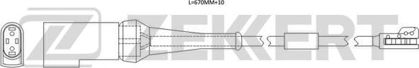 Zekkert BS-8117 - Сигнализатор, износ тормозных колодок autospares.lv