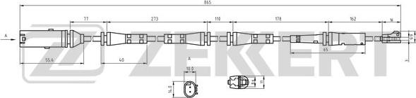 Zekkert BS-8131 - Сигнализатор, износ тормозных колодок autospares.lv