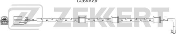 Zekkert BS-8123 - Сигнализатор, износ тормозных колодок autospares.lv