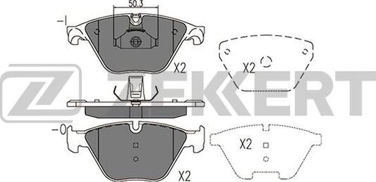 Zekkert BS-2946 - Тормозные колодки, дисковые, комплект autospares.lv