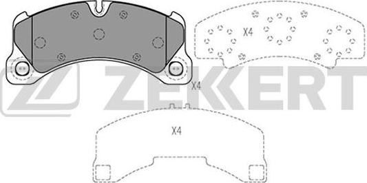 Zekkert BS-2459 - Тормозные колодки, дисковые, комплект autospares.lv