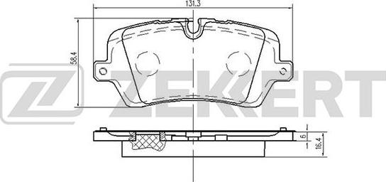 Zekkert BS-2532 - Тормозные колодки, дисковые, комплект autospares.lv