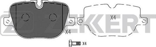 Zekkert BS-2529 - Тормозные колодки, дисковые, комплект autospares.lv