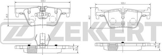 Zekkert BS-2149 - Тормозные колодки, дисковые, комплект autospares.lv