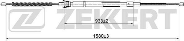 Zekkert BZ-1066 - Тросик, cтояночный тормоз autospares.lv