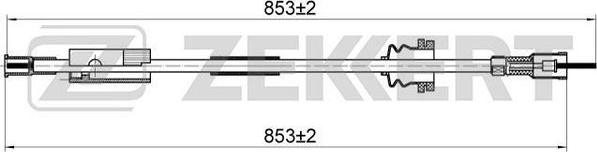 Zekkert BZ-1155 - Тросик спидометра autospares.lv