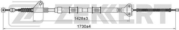 Zekkert BZ-1361 - Тросик, cтояночный тормоз autospares.lv