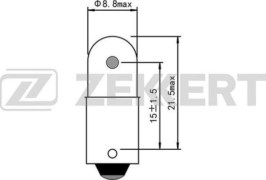 Zekkert LP-1091 - Лампа накаливания, фонарь освещения номерного знака autospares.lv