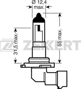 Zekkert LP-1136 - Лампа накаливания, основная фара autospares.lv