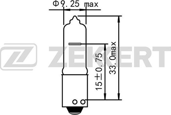 Zekkert LP-1174 - Лампа накаливания, фонарь указателя поворота autospares.lv