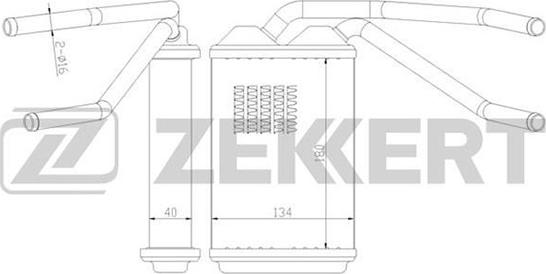 Zekkert MK-5030 - Теплообменник, отопление салона autospares.lv