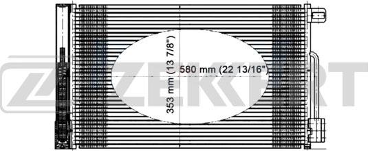 Zekkert MK-3006 - Конденсатор кондиционера autospares.lv