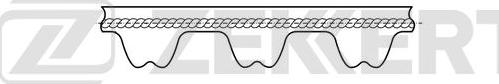Zekkert ZR-1002 - Зубчатый ремень ГРМ autospares.lv