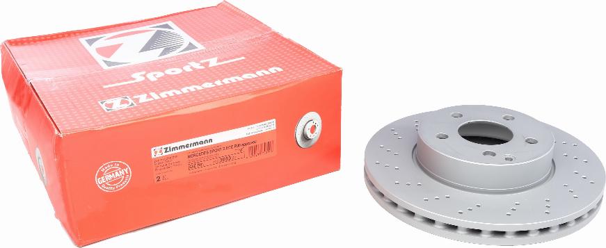 Zimmermann 400.3653.52 - Тормозной диск autospares.lv