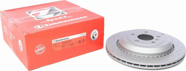 Zimmermann 400.3663.52 - Тормозной диск autospares.lv