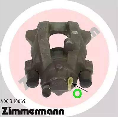 Zimmermann 400.3.10069 - Тормозной суппорт autospares.lv