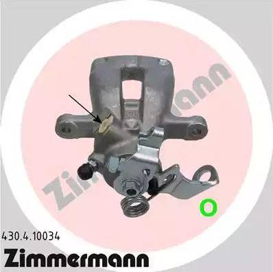 Zimmermann 430.4.10034 - Тормозной суппорт autospares.lv