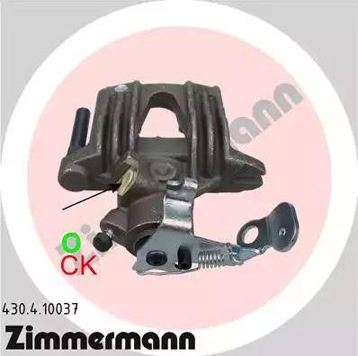 Zimmermann 430.4.10037 - Тормозной суппорт autospares.lv