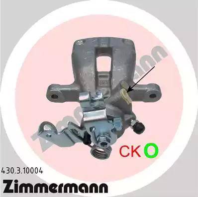 Zimmermann 430.3.10004 - Тормозной суппорт autospares.lv
