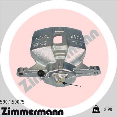 Zimmermann 590.1.50075 - Тормозной суппорт autospares.lv