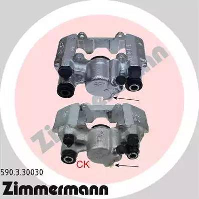 Zimmermann 590.3.30030 - Тормозной суппорт autospares.lv