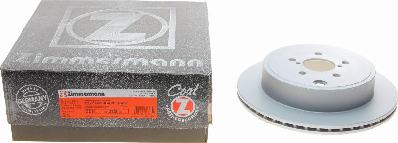 Zimmermann 590.2826.20 - Тормозной диск autospares.lv