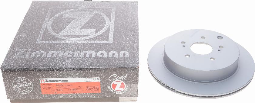 Zimmermann 540.2495.20 - Тормозной диск autospares.lv