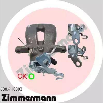 Zimmermann 600.4.10003 - Тормозной суппорт autospares.lv