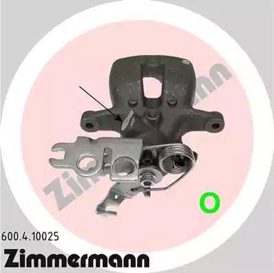 Zimmermann 600.4.10025 - Тормозной суппорт autospares.lv