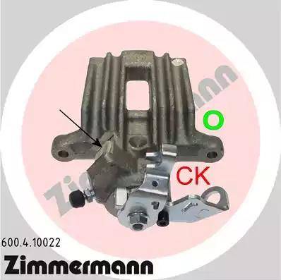 Zimmermann 600.4.10022 - Тормозной суппорт autospares.lv