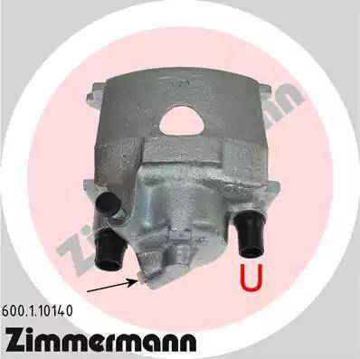 Zimmermann 600.1.10140 - Тормозной суппорт autospares.lv