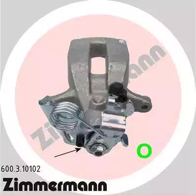 Zimmermann 600.3.10102 - Тормозной суппорт autospares.lv