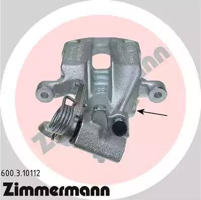 Zimmermann 600.3.10112 - Тормозной суппорт autospares.lv