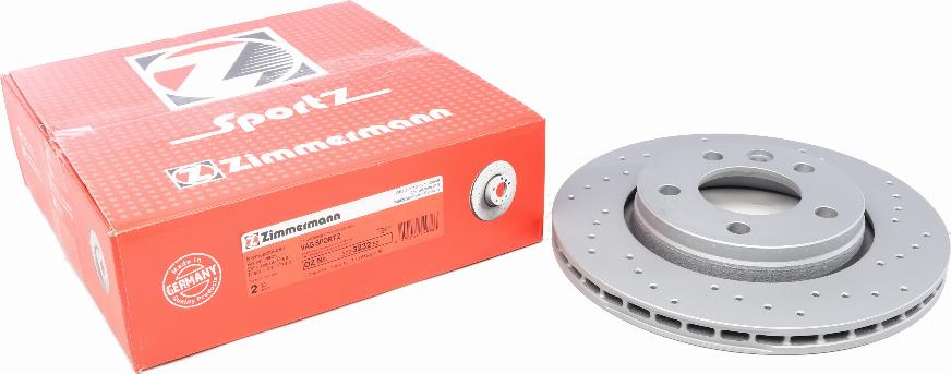 Zimmermann 600.3232.52 - Тормозной диск autospares.lv